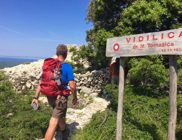 treking otok rab izimanija premuziceva-staza-rab